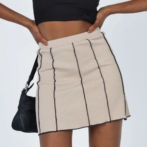 Princess Polly Nelle Mini Skirt Beige